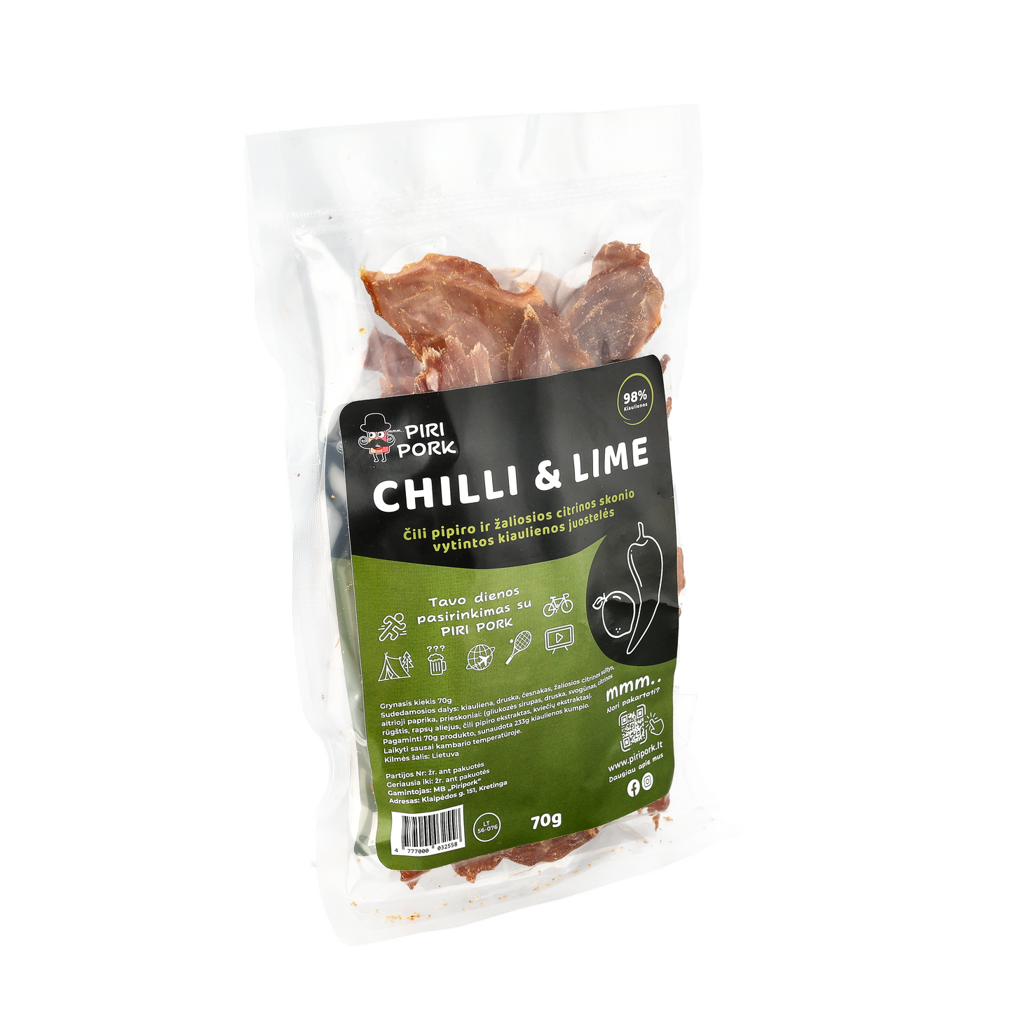 Chilli & Lime kiaulienos juostelės