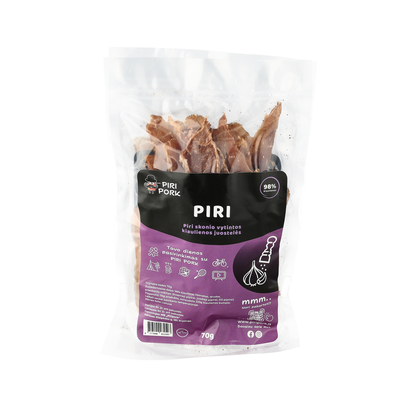 Vytintos kiaulienos juostelės PIRI