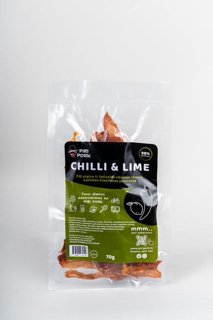 Chilli & Lime kiaulienos juostelės